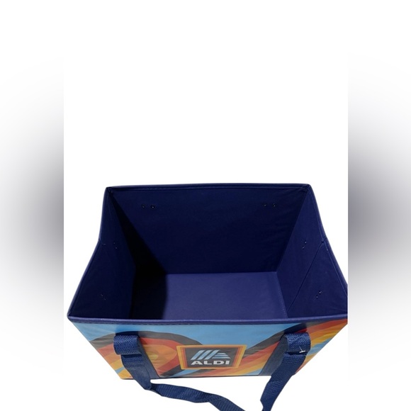 NEW ALDI Collapsible Box Tote Bag Set Of 2 Bags Aldi Bags Bundle Of 2 - Picture 2 of 4